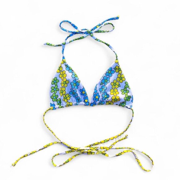 hippie floral string bikini top - Picture 1 of 5